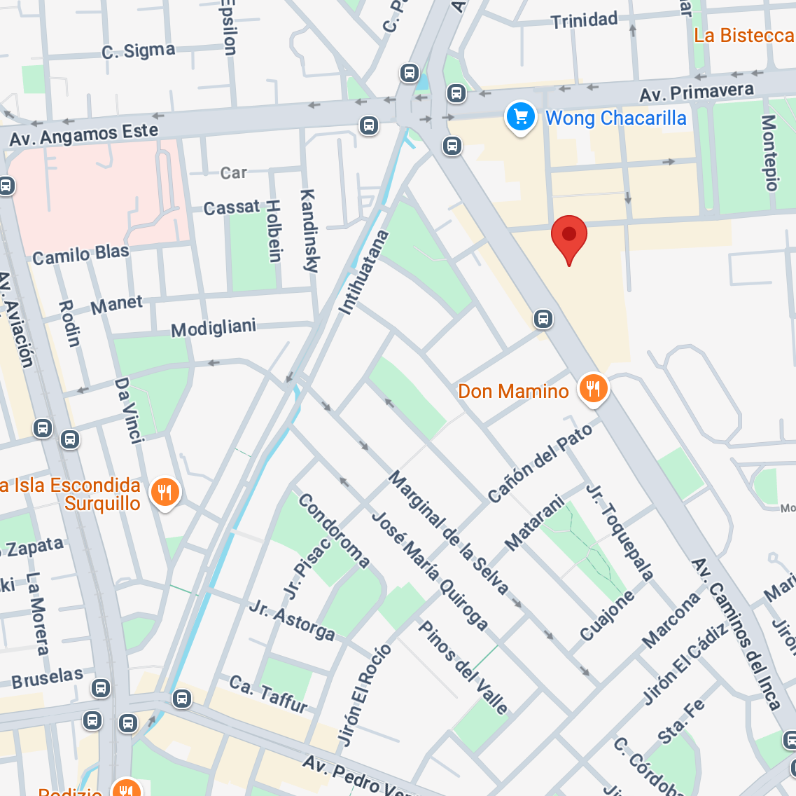 Mapa de la tienda Foresta
